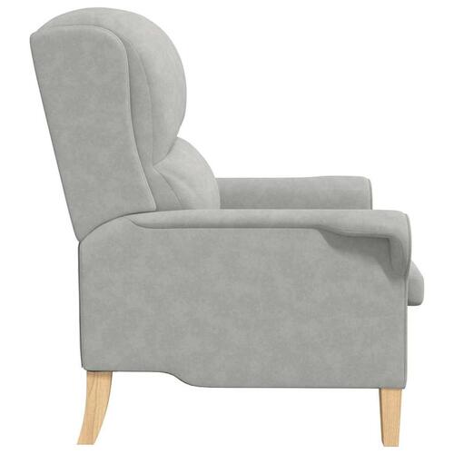 Lysegrå Lænestol Stof Standard Ergonomisk Moderne Komfortabel