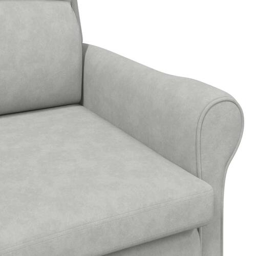 Lysegrå Lænestol Stof Standard Ergonomisk Moderne Komfortabel
