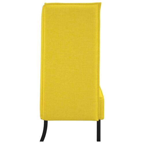 Højrygget Sofa Lysegul 109x56x121 cm Stof