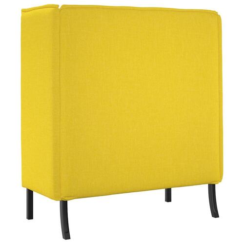 Højrygget Sofa Lysegul 109x56x121 cm Stof