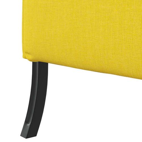 Højrygget Sofa Lysegul 109x56x121 cm Stof