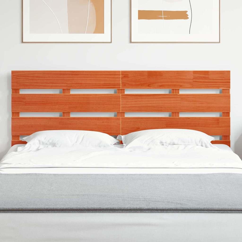 Træ Hovedgærde Gyldenbrun 160,5 X 3 X 80 Cm Massivt Fyrretræ