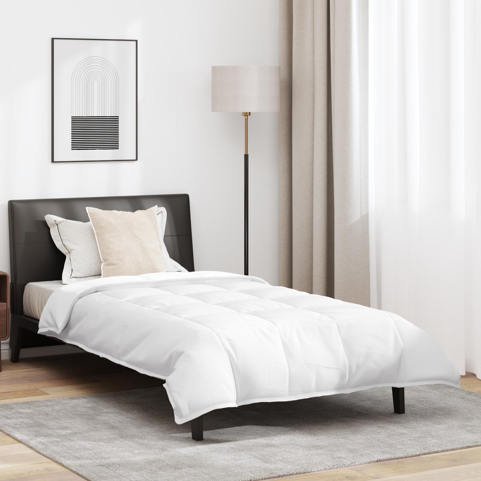 Dyne med pude 2 stk Hvid 140 x 200 cm Dun