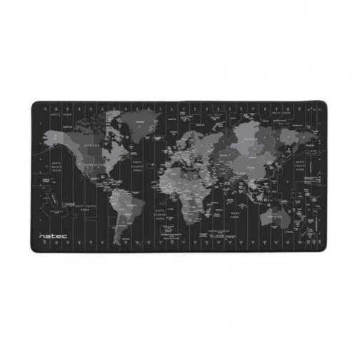 Gaming musemåtte Natec Time Zone Map Maxi - sort 80 × 40 cm