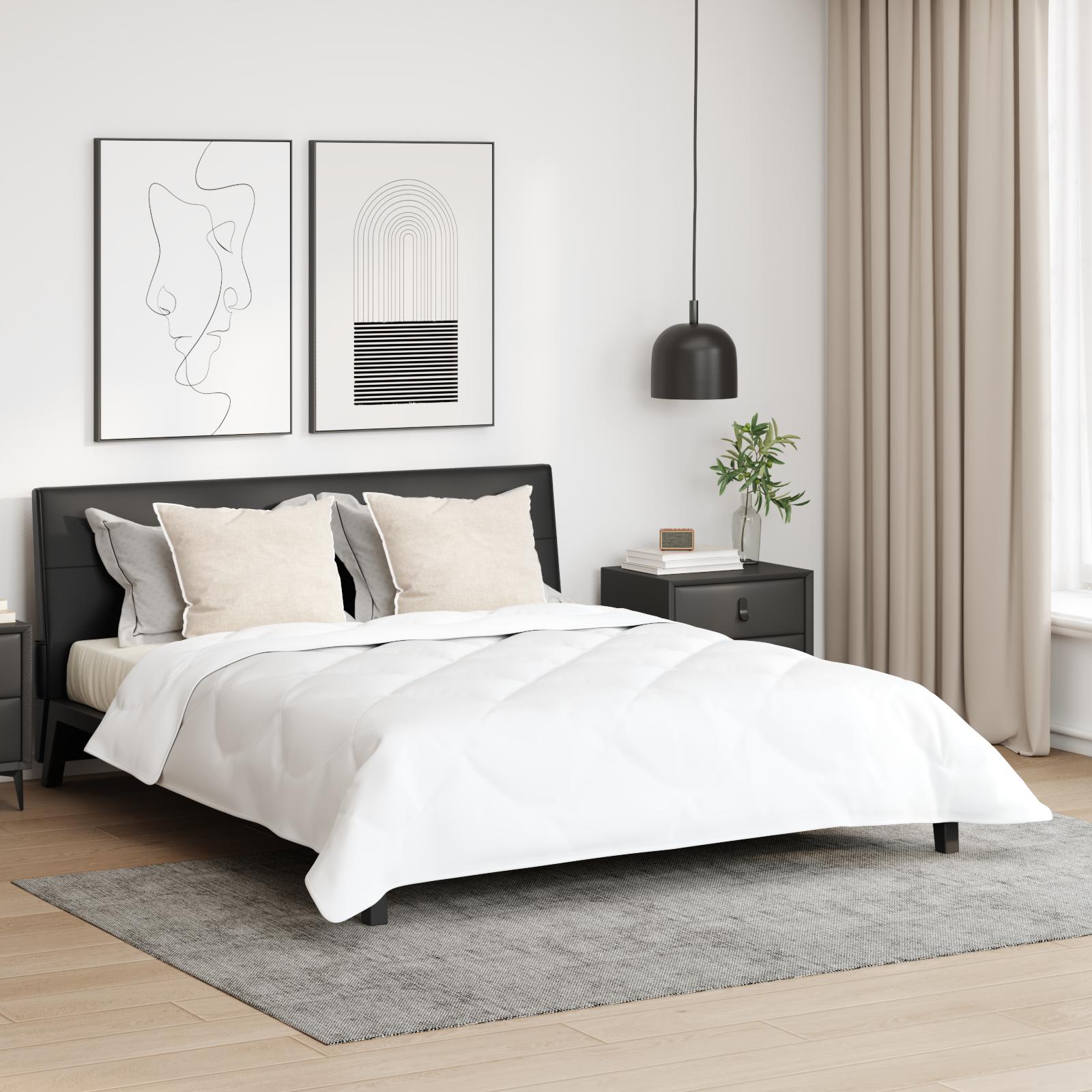 Dyne Andet med pude 3 stk Hvid 200 x 200 cm Mikrofiber billede