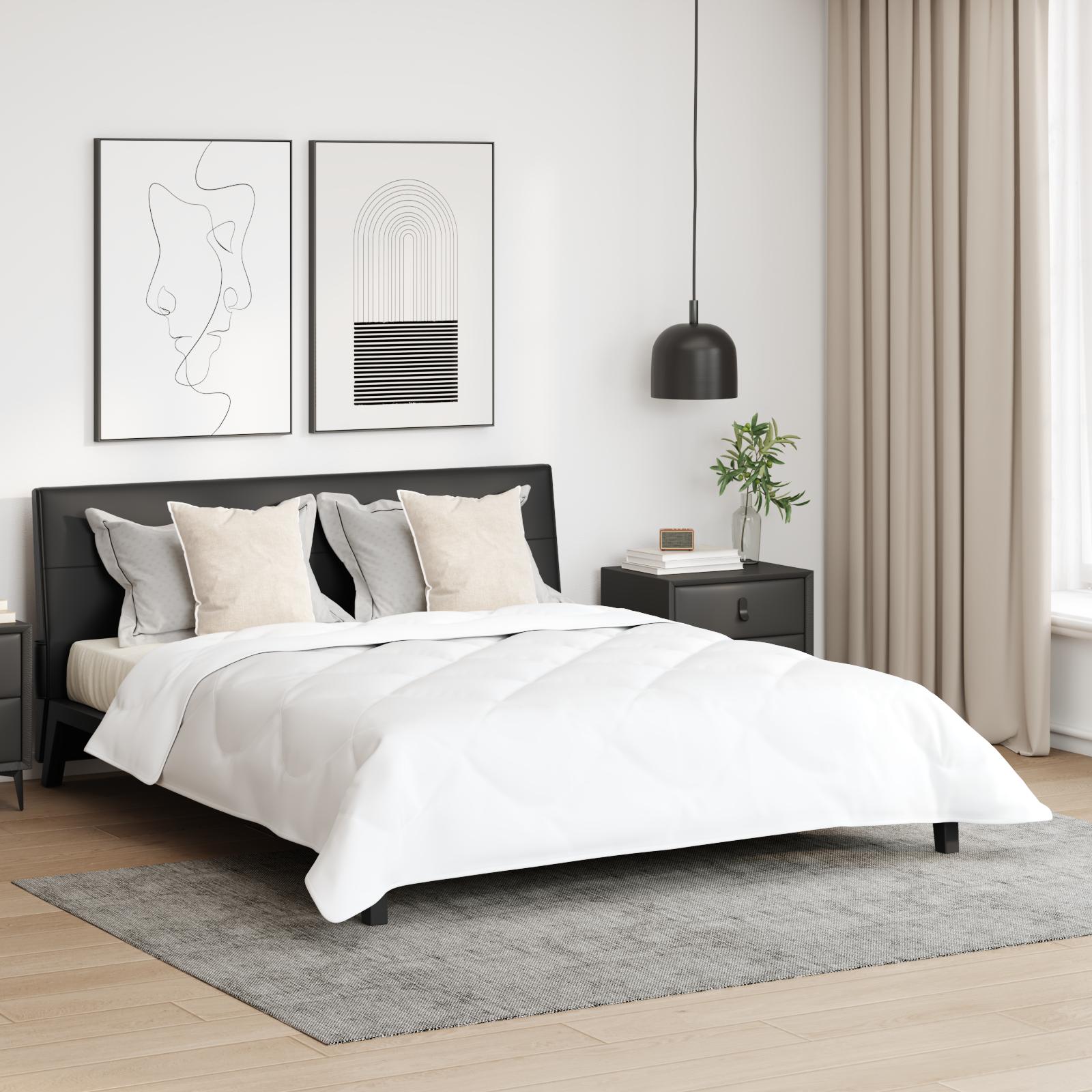 Dyne Andet med pude 3 stk Hvid 240 x 200 cm Mikrofiber billede