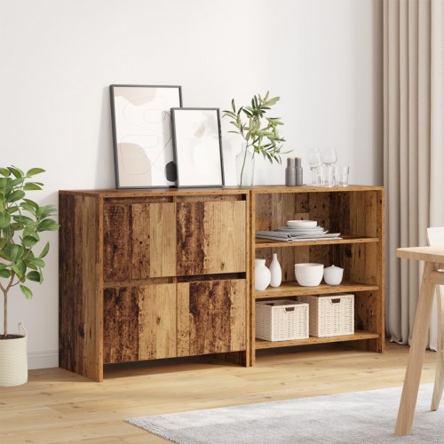 Skænke 2 stk. i gammelt træ - 70 x 41 x 75 cm