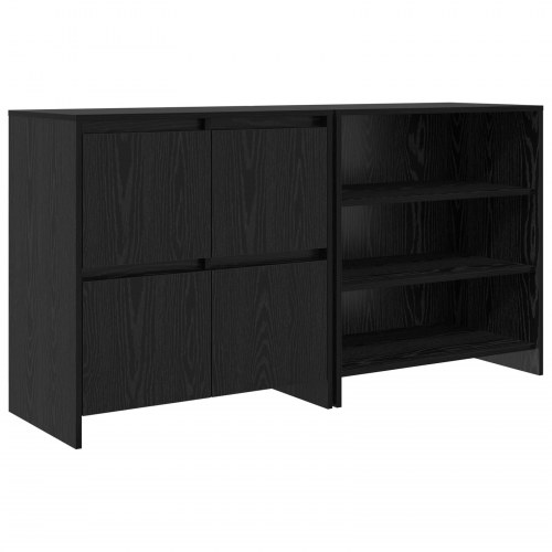 Skænke 2 stk. sort eg 70 x 41 x 75 cm