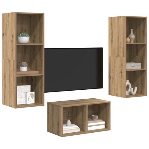 TV Skab Sæt artisan eg 37 x 37 x 107 cm Konstrueret træ
