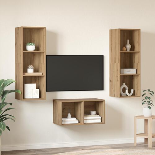 TV Skab Sæt artisan eg 37 x 37 x 107 cm Konstrueret træ