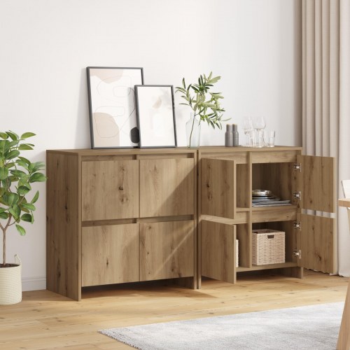 Skænke 2 stk. artisan eg 70 x 41 x 75 cm
