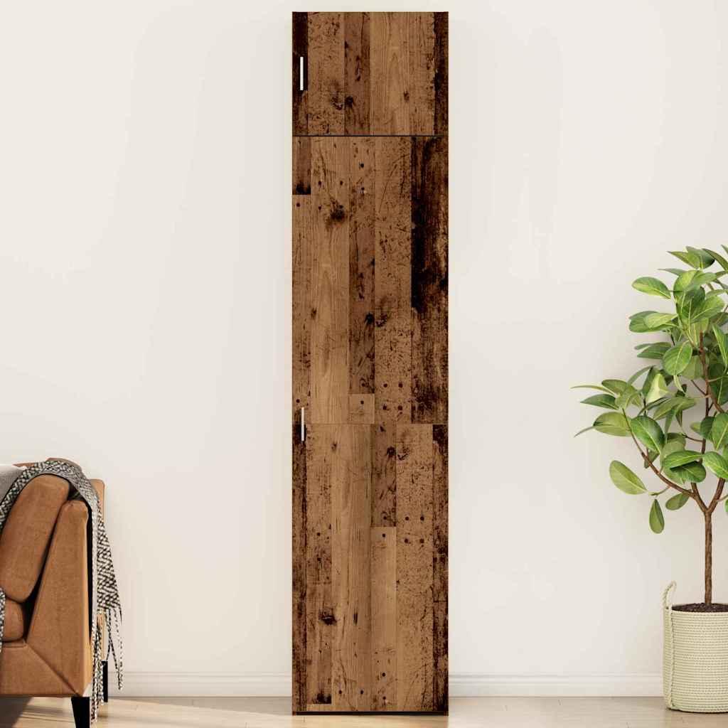 Opbevaringsskab Gammelt træ 50 x 41 x 225 cm Konstrueret træ billede