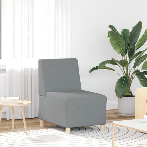 Sofa stol lys grå 55 cm stof 2 stk Lysegrå 55 x 74 x 82 cm Stof