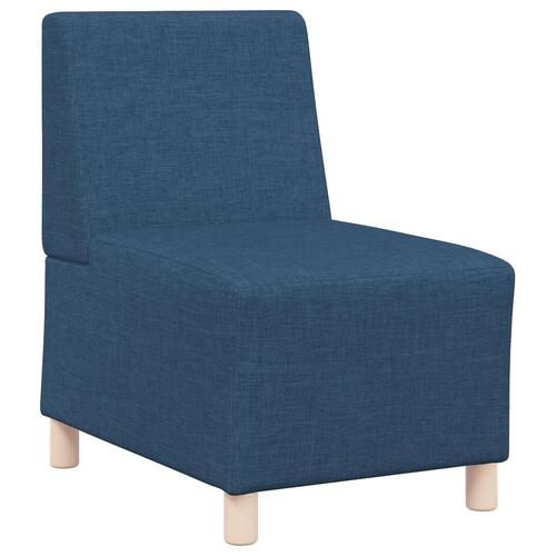 Sofa stol lys grå 55 cm stof 3 stk Blå 55 x 74 x 82 cm Stof