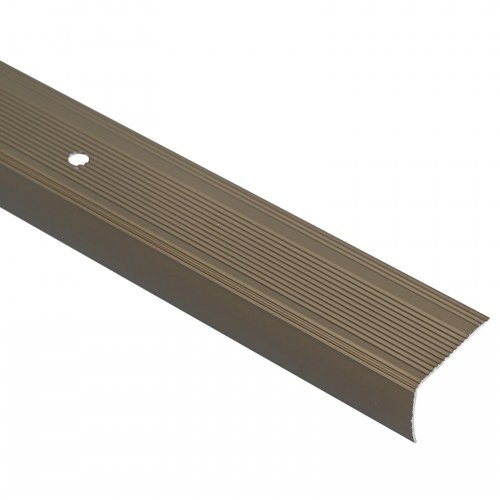 Trinkantprofiler - 10 stk. brun aluminium, 67 × 3 × 2 cm