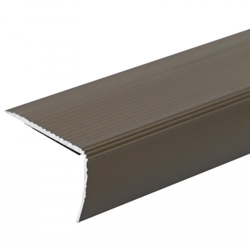 Trinkantprofiler 10 stk. - brun, 67 x 3 x 2 cm, aluminium