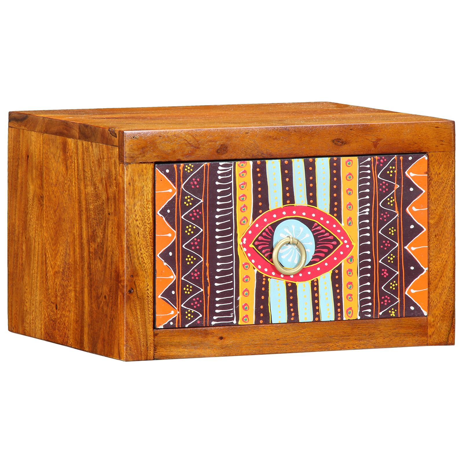 Sengebord Brun, multicolor 35 x 30 x 22 cm Massivt akacietræ