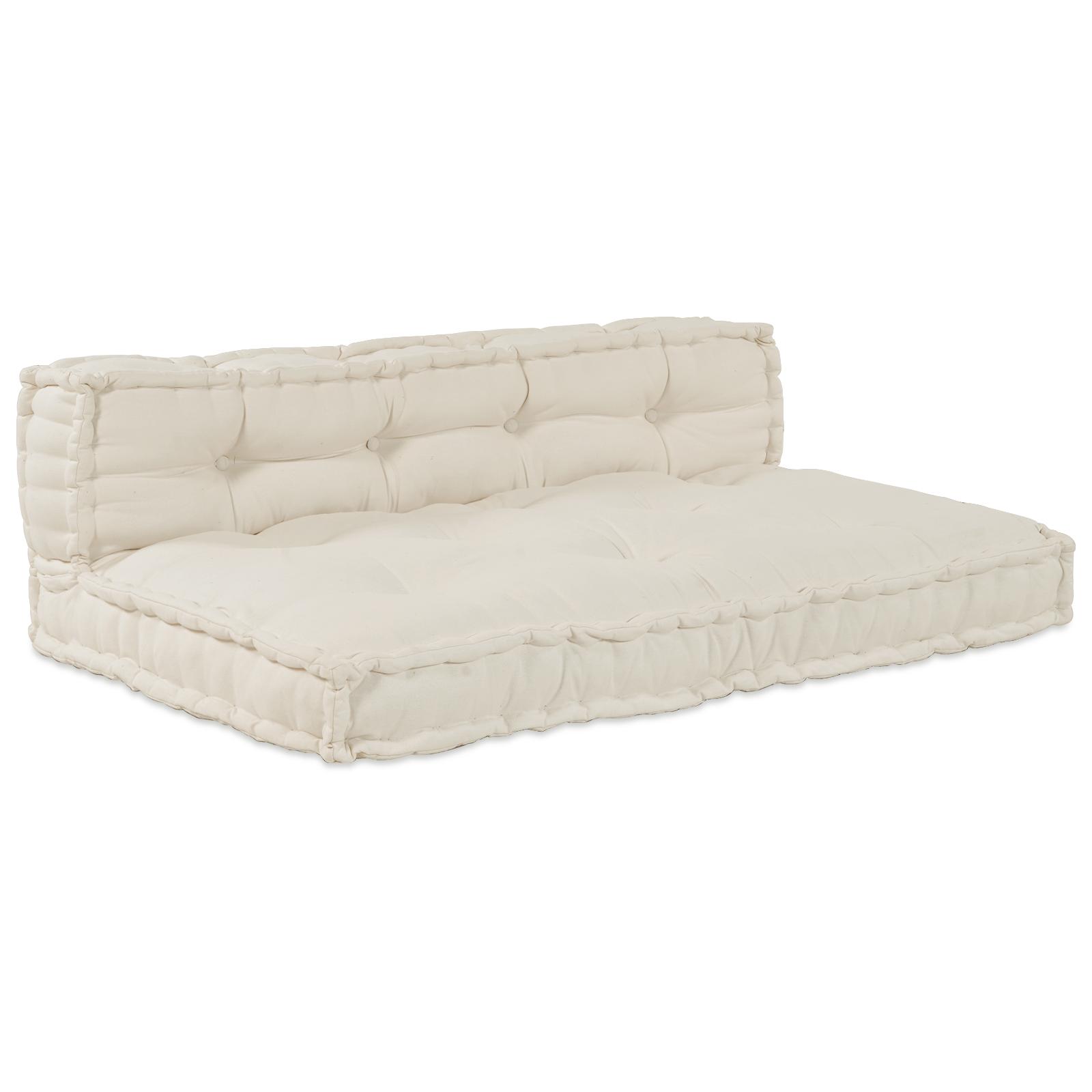 Palle sofa puder - 2 stk, creme, 120 × 80 × 38 cm, stof billede