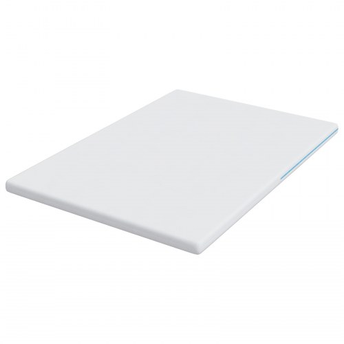 Topmadras i jacquard - hvid 140 × 200 cm, 7 cm memory skum