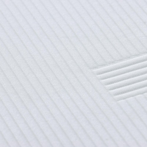 Topmadras i jacquard - hvid 140 × 200 cm, 7 cm memory skum