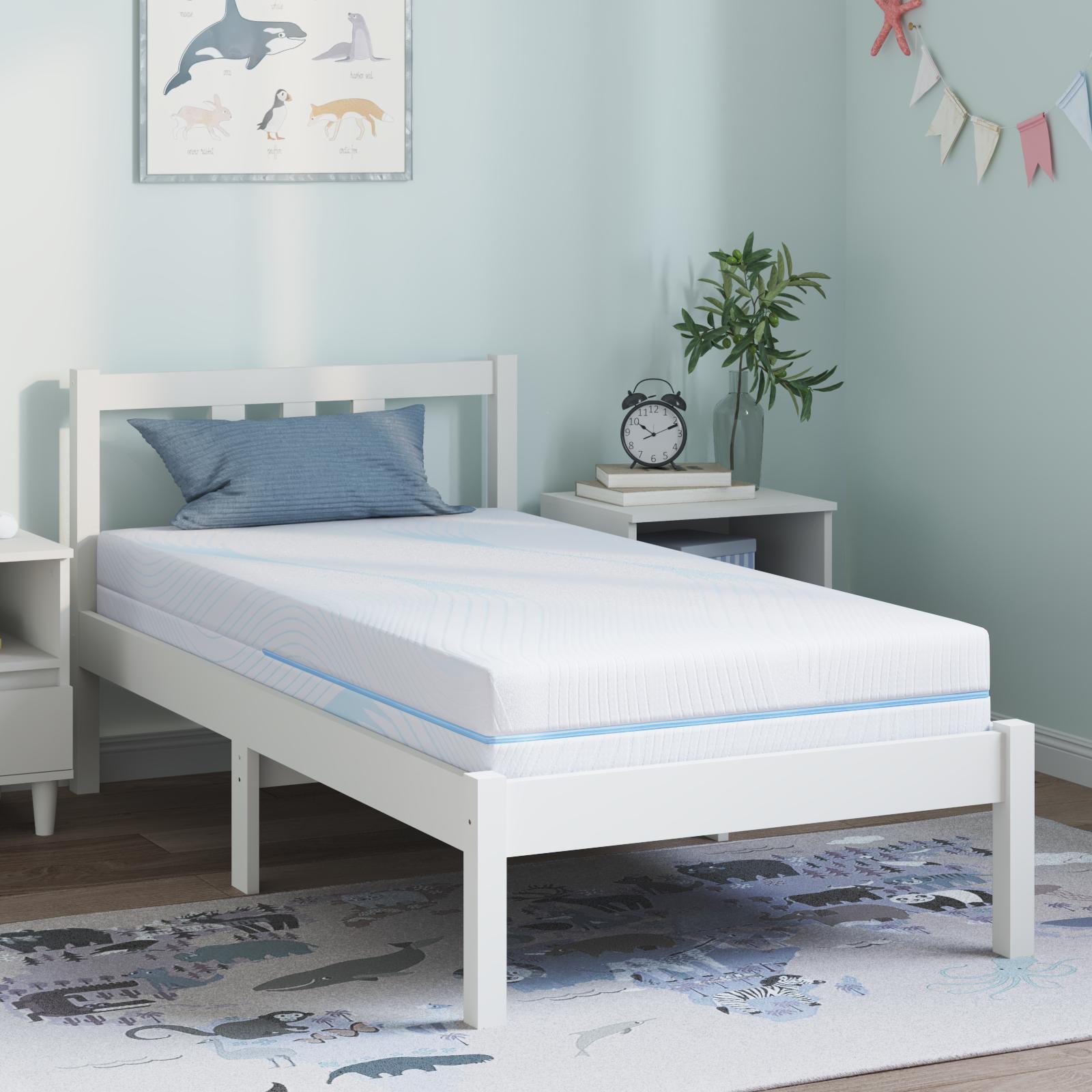 Madras Hvid 80 x 160 cm Skum billede