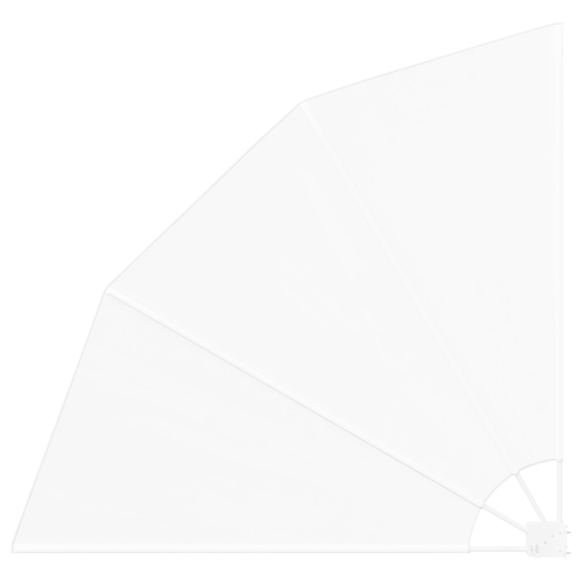 Balkon Afskærmning Hvid 160 x 160 cm Polyester