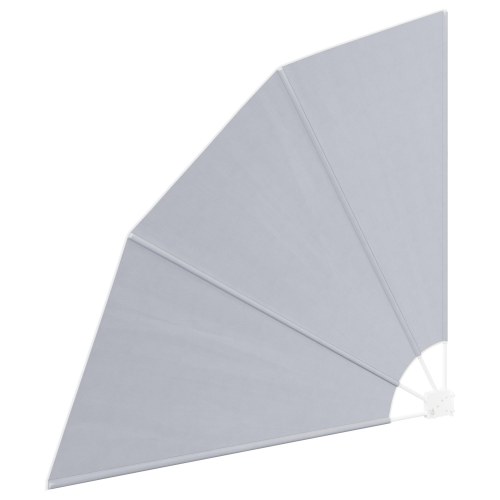 Balkonafskærmning foldbar 160 x 160 cm - grå