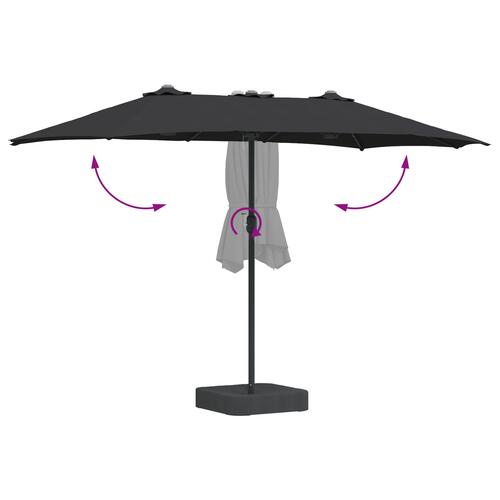Havesol Sort 385 x 209 x 244 cm Stof