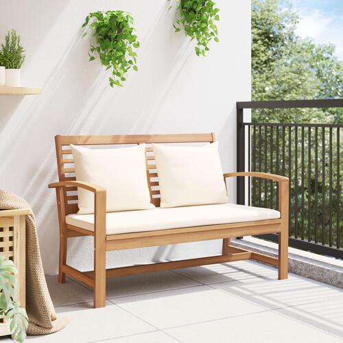 Havebænk Brun 110 x 64 x 76.5 cm Solidt teaktræ