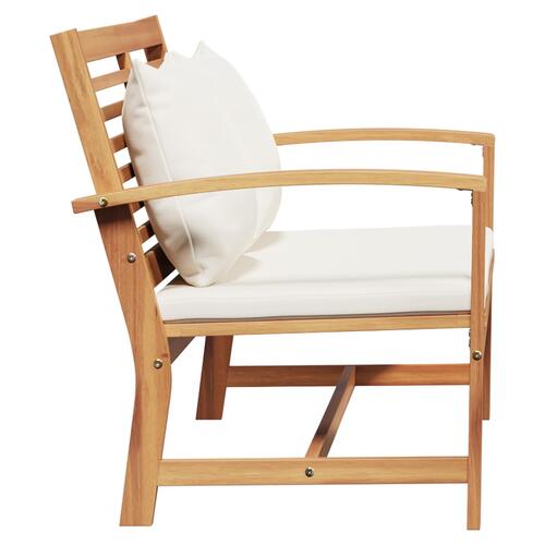 Havebænk Brun 110 x 64 x 76.5 cm Solidt teaktræ