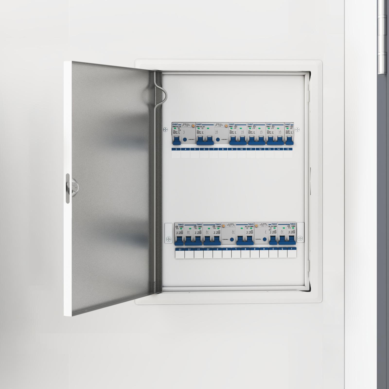 Adgangspanel Hvid 30 x 40 cm stål billede