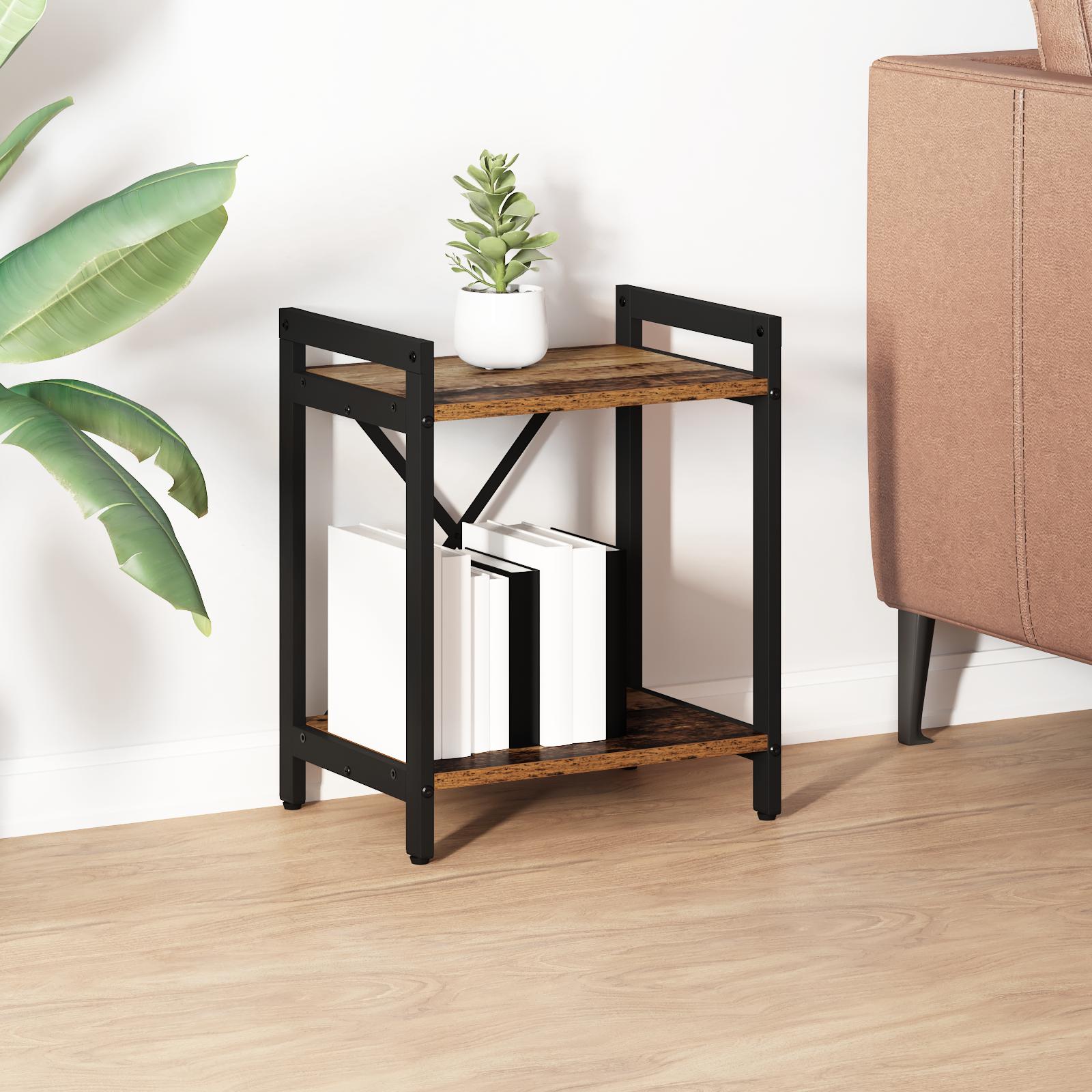 Bogreol Gammelt træ 40 x 30 x 48,5 cm Konstrueret træ