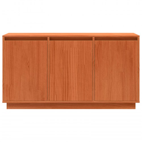 Skænk i brun eg 111 x 34 x 60 cm - massivt fyrretræ