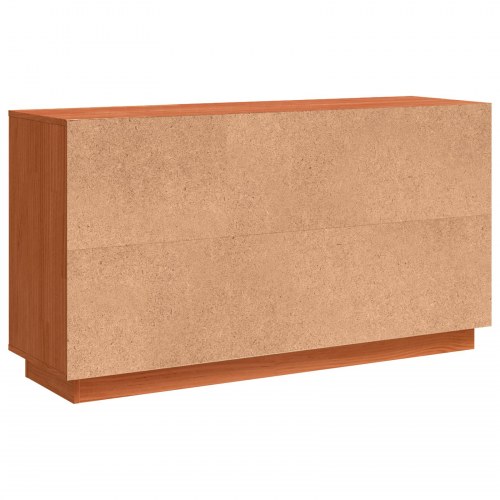 Skænk i brun eg 111 x 34 x 60 cm - massivt fyrretræ
