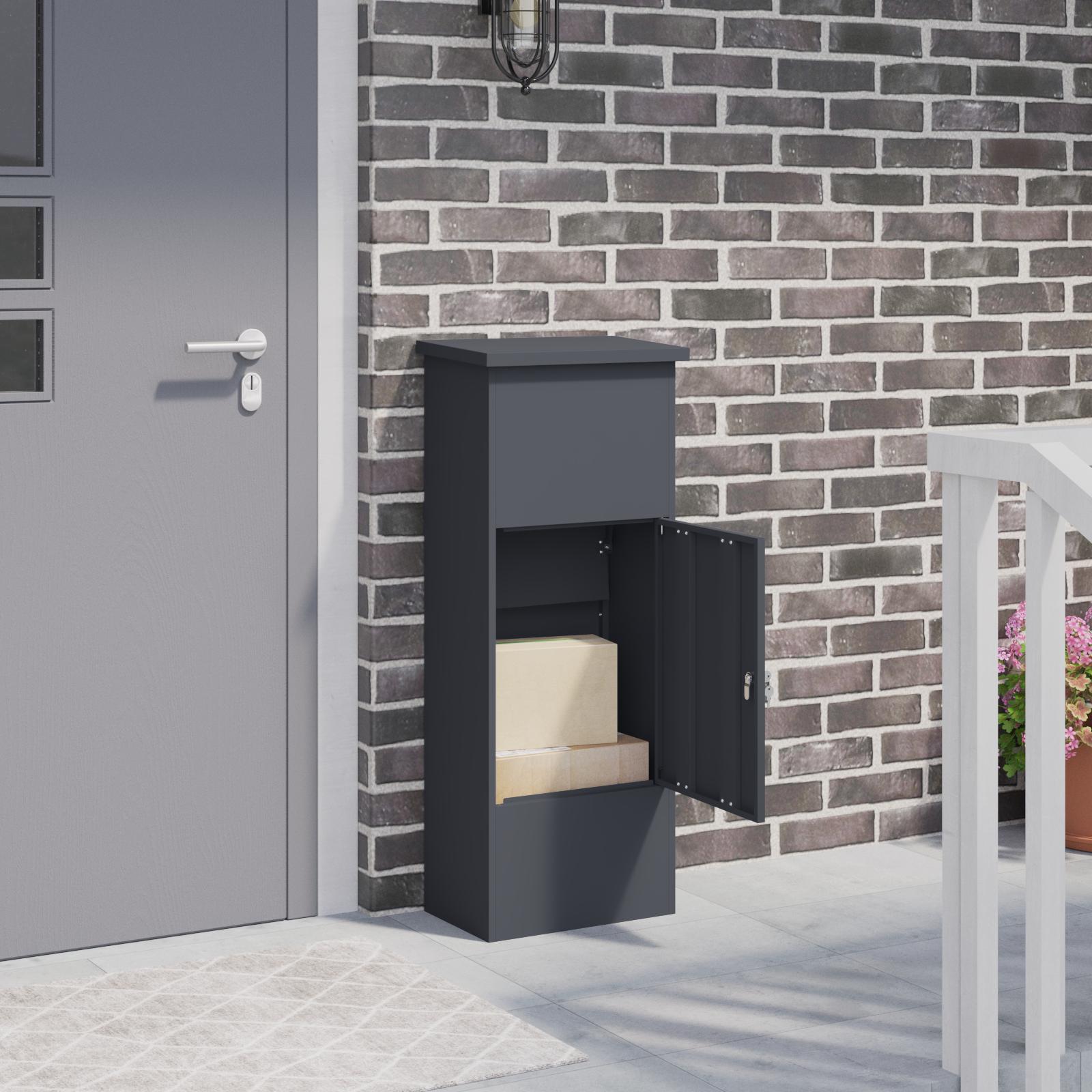 Pakke drop boks Antracit 44,5 x 29 x 110,5 cm Stål