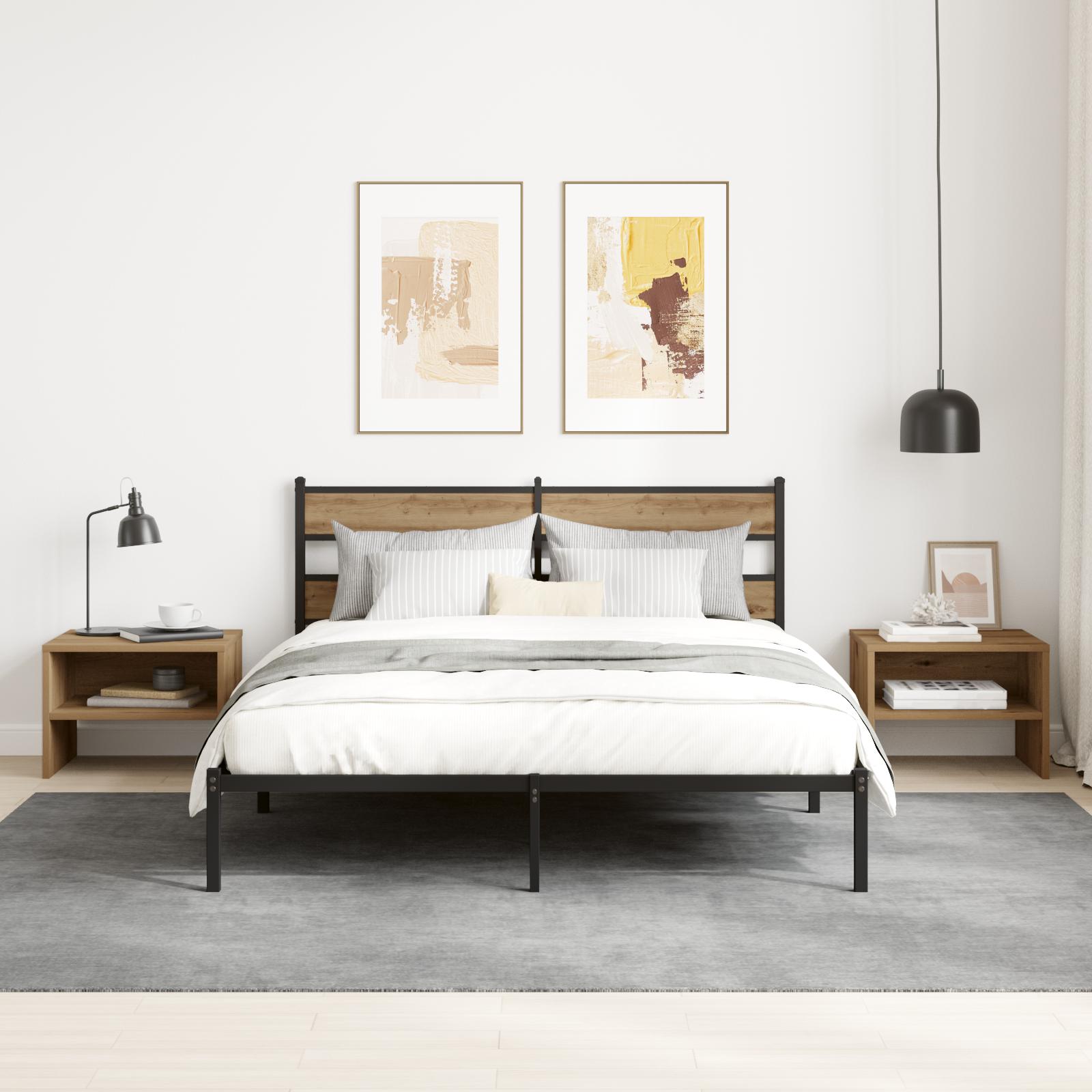 Natskab 2 stk artisan eg 40 x 30 x 30 cm Konstrueret træ