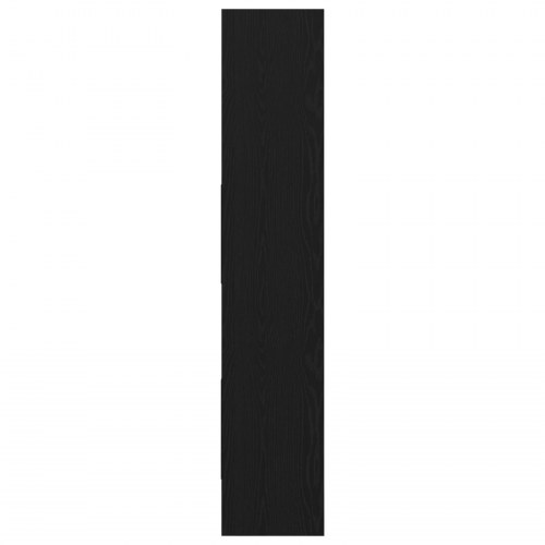Bogreol i sort eg 40 × 35 × 180 cm - konstrueret træ