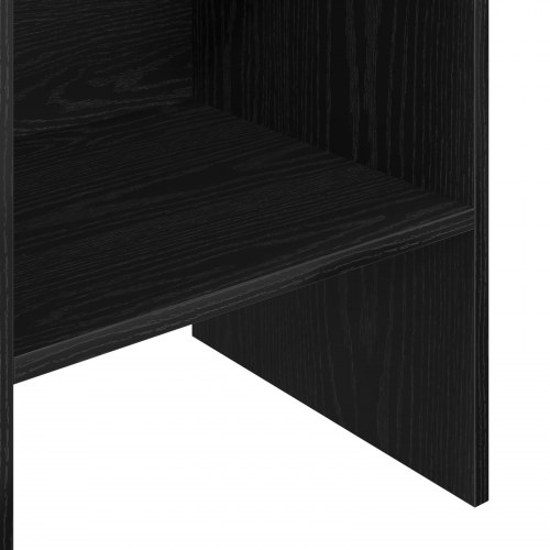 Bogreol i sort eg 40 × 35 × 180 cm - konstrueret træ