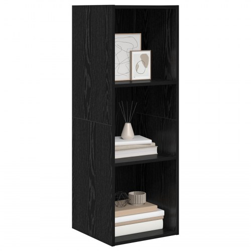 Væghængt TV-skab i sort eg - 37 x 37 x 107 cm