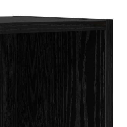 Væghængt TV-skab i sort eg - 37 x 37 x 107 cm