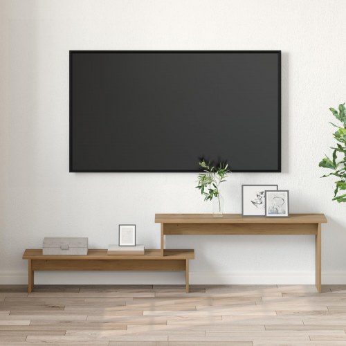 TV-møbelsæt vægmonteret 180,5 x 30 x 43 cm - Artisan egetræ