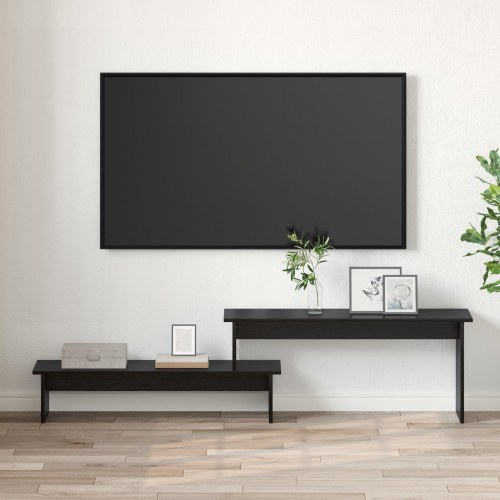 TV-møbelsæt i sort eg - 180,5 x 30 x 43 cm