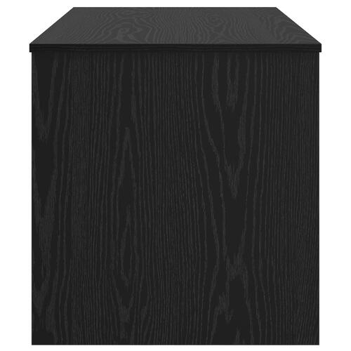 Sofabord med hylde Sort eg 102 x 50 x 52.5 cm Konstrueret træ