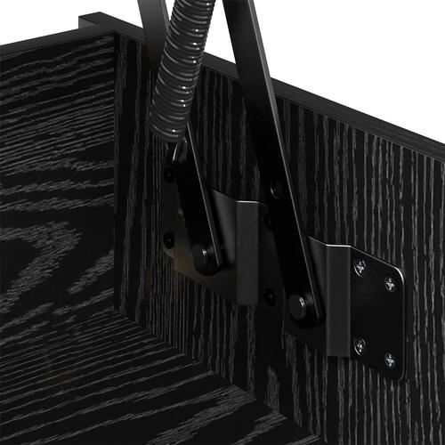 Sofabord med hylde Sort eg 102 x 50 x 52.5 cm Konstrueret træ