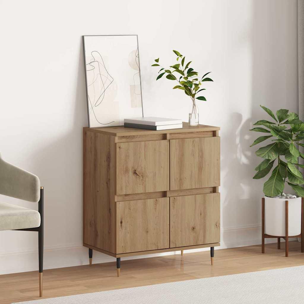 Sideboard med opbevaring med dør Brun 60 x 35 x 70 cm Konstrueret træ