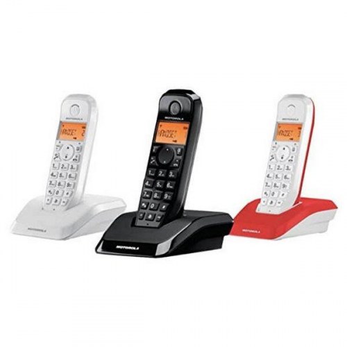 Trådløs telefon Motorola S12 Trio Mix - multifarvet (3 håndsæt)
