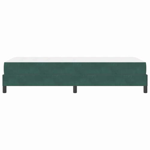 Boxmadras med topmadras Mørkegrøn 90 x 200 cm Fløjl