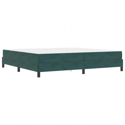 Kontinentalseng med madras - mørkegrøn stof, 200 x 200 cm