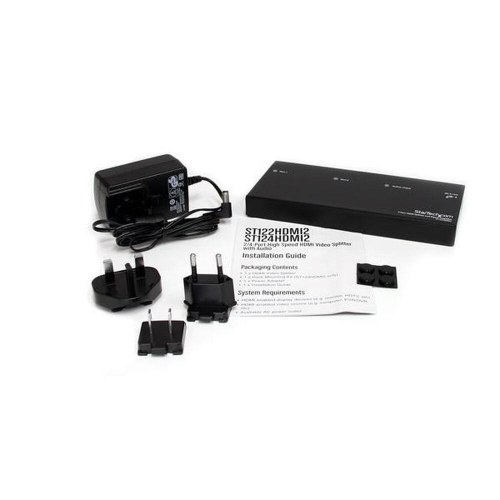 Startech HDMI-kommutator ST122HDMI2 - 2-ports, sort