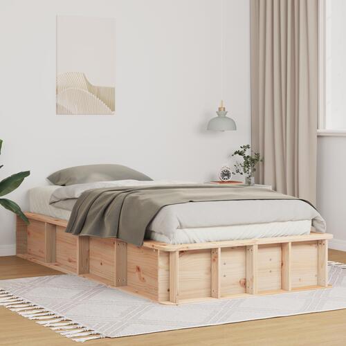 Sengestel med opbevaring Brun 100 x 200 cm træ